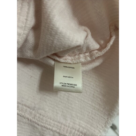 Women's Tgla cropped soft corduroy jacket light pink long sleeve Size Small - Picture 7 of 8